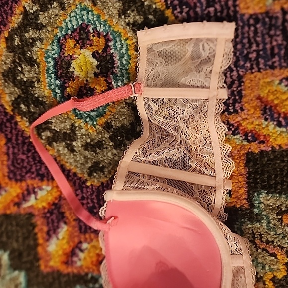 F21 pink lace balconette bra strapless - Picture 4 of 5